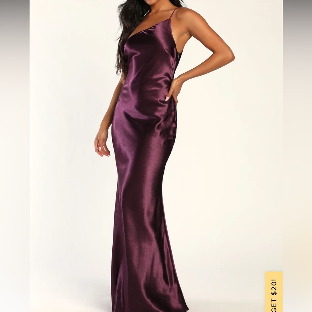 Lulus Purple Satin Dress